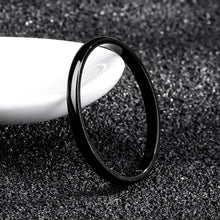 Carica l'immagine nel visualizzatore di Gallery, Titanium Steel Rose Gold Anti-allergy Smooth Simple Wedding Couples Rings