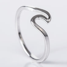 Carica l'immagine nel visualizzatore di Gallery, Wave Alloy Silver Rings Charms Rose Gold Wedding Rings for Women