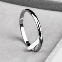 Carica l'immagine nel visualizzatore di Gallery, Titanium Steel Rose Gold Anti-allergy Smooth Simple Wedding Couples Rings