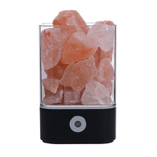 Carica l'immagine nel visualizzatore di Gallery, USB Crystal Light Natural Himalayan Salt Lamp Led Lamp Air Purifier Mood Creator Indoor Warm Light Table Lamp Bedroom Lava Lamp
