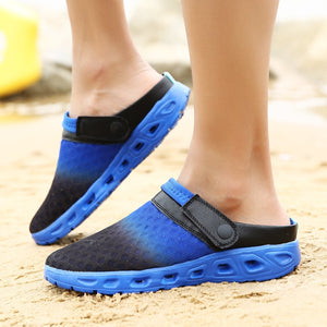 Men's Sandals Breathable Mesh Beach Shoes Water Slippers