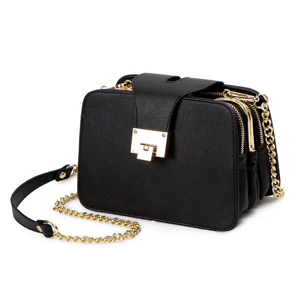 Designer Bag Cross Body Shoulder Messenger Clutch Small Sling Purse Bags  Luxuries Designer For Women Metal Locking Gold Chain Black Small Old  Hardware 19cm From Albert008, $74.21