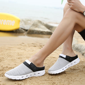 Men's Sandals Breathable Mesh Beach Shoes Water Slippers